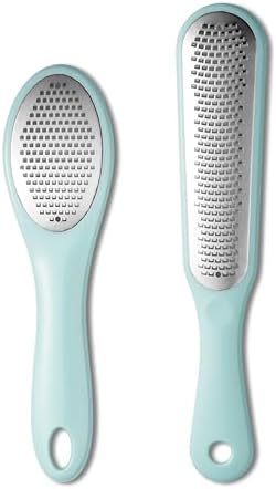 Lemon Zester Grater with Handle - 2-Piece Lemon Zester & Cheese Grater for Parmesan, Ginger, Garlic, Nutmeg, Chocolate