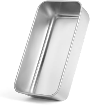 Leonyo Non-Toxic 9x5IN Stainless Steel Loaf Pan for Baking Bread
