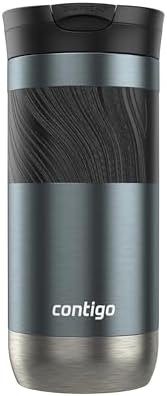 Contigo Byron 2.0 Stainless Steel Travel Mug, 16 oz, 2-pack, Blueberry; Macaroon
