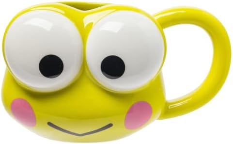Silver Buffalo Sanrio Hello Kitty Keroppi, 3D Sculpted Mug, 20oz