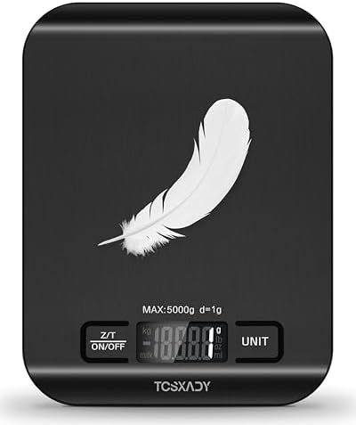 Food Scale, Digital Kitchen Scale with Grams & Ounces Units, 11lb