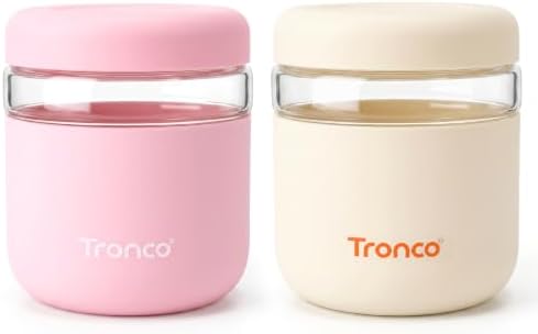 Tronco 32 oz Glass Food Storage & Lunch Bowl Containers with Airtight Lids