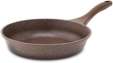 SENSARTE Nonstick Frying Pan Skillet, Non Stick Omelette Pan, Healthy Stone Cookware Chef's Pan PFOA Free, Toffee Brown (9.5 Inch)