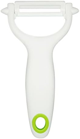 Ceramic Y Peeler - Great for Vegetables, Fruit, and Potatoes, Blade Protector Included, Dishwasher Safe | by Lynn & Riley