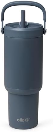 Ello Oasis Go+ 26oz Insulated Stainless Steel Tumbler with Straw, Horizon