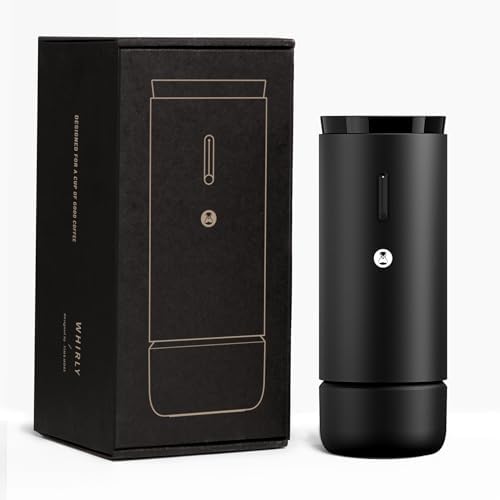 TIMEMORE Burr Coffee Grinder, Portable Electric Grinder with Metal Body, 30 Precise Settings for Espresso to French Press, Low Noise Design, Auto Stop & Clog Protection for Home & Outdoor Use (Black)