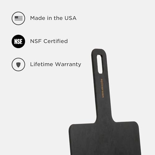 Epicurean Handy Series Cutting Board with Handle, 14-Inch by 7-Inch, Slate