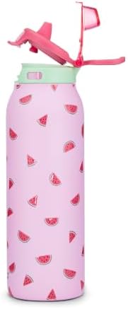 Ello Pop & Fill Insulated Stainless Steel Water Bottle with Quick Fill Lid, Leakproof Locking, Sip or Chug Spout, BPA-Free, Double Wall Vacuum Insulated for Sports, Travel & School- 22oz / 32oz / 40oz