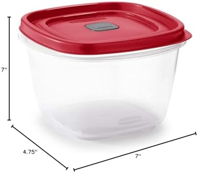 Rubbermaid 7 cups Food Storage Container 3 Pack Clear