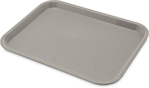 Carlisle FoodService Products CT101423 Café Standard Cafeteria / Fast Food Tray, 10" x 14", Gray