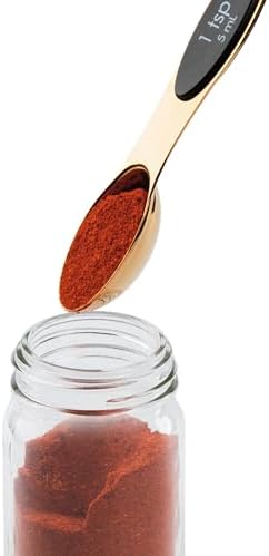 Progressive International Magnetic Measuring Spoons, Set of 5 – Black, Easy to Store with Magnetic Design (Rose Gold)
