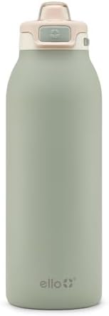 Ello Pop & Fill Insulated Stainless Steel Water Bottle with Quick Fill Lid, Leakproof Locking, Sip or Chug Spout, BPA-Free, Double Wall Vacuum Insulated for Sports, Travel & School- 22oz / 32oz / 40oz