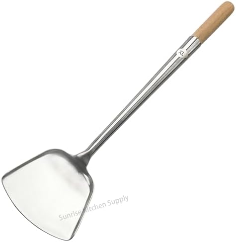 Sunrise Commercial Grade Wok Spatula/Ladle (#XL Shovel (18.95"L))