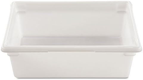 Rubbermaid Commercial Products Food Storage Box/Tote for Restaurant/Kitchen/Cafeteria, 12.5 Gallon, White