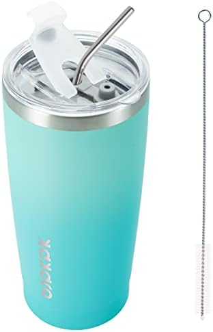 BJPKPK 20oz Coffee Tumbler with Lid & Straw, Insulated Stainless Steel Mug