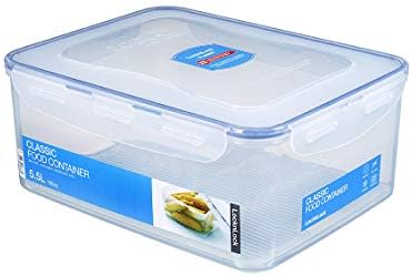 Lock & Lock HPL836 Easy Essentials Storage Food Storage Container / Food Storage Bin - 186 Ounce, Clear