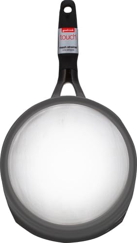 GoodCook Touch 8" Stainless Steel Wire Mesh Strainer with Non-slip Grip Handle