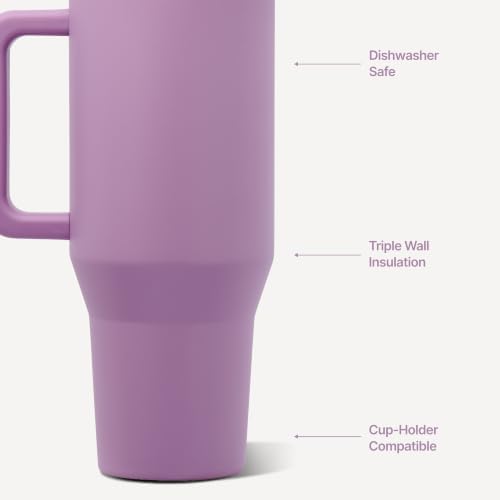 HydroJug Traveler 40oz, Insulated Tumbler with Handle & Straw, Pixie