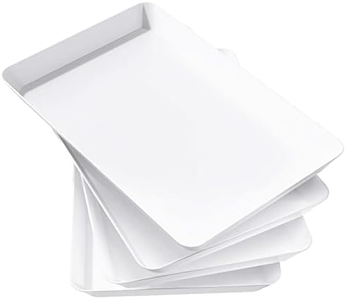 Lifewit 4 Pcs Large Serving Tray for Party, 15" x 10" Food Serving Platter