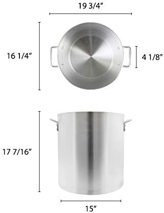 Thunder Group 60 Quart Aluminum Stock Pot