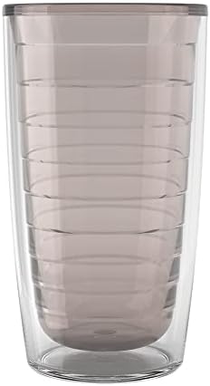 Tervis Clear & Colorful Tabletop Made in USA Double Walled Insulated Tumbler Travel Cup Keeps Drinks Cold & Hot, 16oz, River Rock