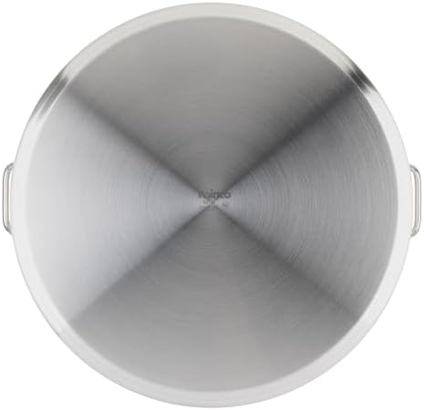 Winco Silver 80 qt Stainless Steel Stock Pot with Cover