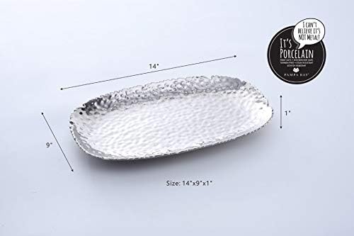 Pampa Bay Millennium Porcelain Large Serving Platter, 14 inch
