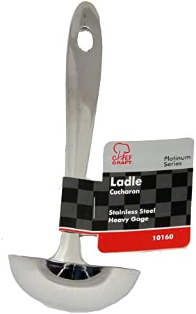 Chef Craft Select Serving Ladle, 8 inch, Stainless Steel