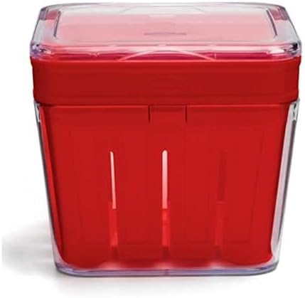 Chef'n Bramble Berry Basket and Colander (1-Quart, Cherry)