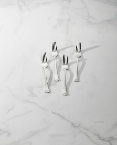 Lenox Portola Salad Forks Silverware Set for 4, Flatware