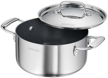 Tramontina Utsava Tri-Ply Clad Stainless Steel 3.25-Qt Casserole with Lid