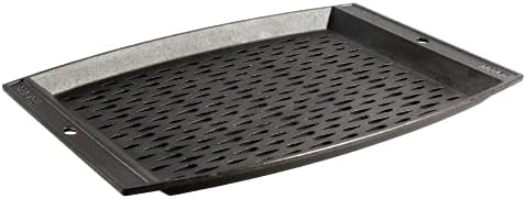 Lodge Pre-Seasoned Cast Iron Rectangle Grill Topper, 15 Inches