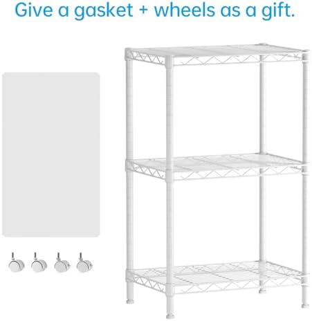 SINGAYE Small Shelves Kitchen Storage Shelf Wire Shelving Metal Adjustable
