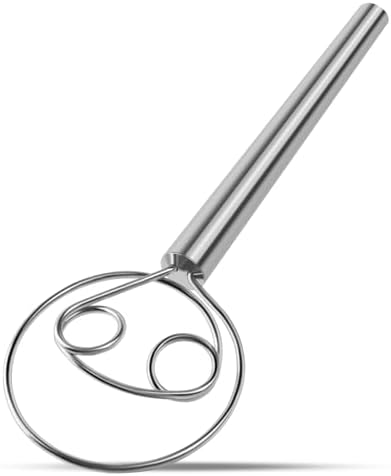 Danish Dough Whisk Stainless Steel for Sourdough Bread Baking