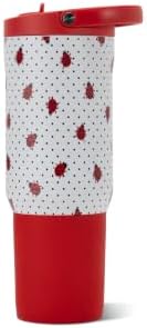 HydroJug Sport 20 oz Insulated Stainless Steel Water Bottle, Ladybug