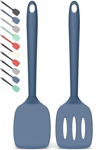 Coukre 2 Pack Silicone Spatula Set,High Heat Resistant, BPA-Free