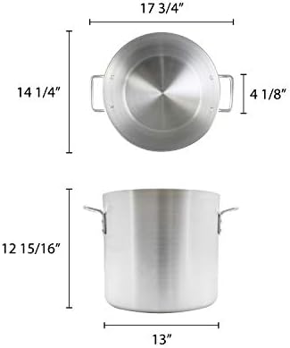 Thunder Group 32 Quart Aluminum Stock Pot