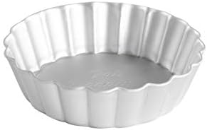 Fat Daddio's PFT-375 Round Fluted Tart Pan with Removable Bottom, 3.75 x 1 Inch