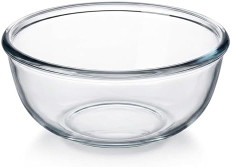 Large Glass Bowl,6 Quart Glass Mixing Bowl