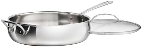 Cuisinart PureClad™ Triple Ply Stainless Steel 5.5 Qt. Saute Pan w/Cover
