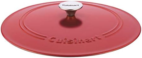 Cuisinart Chef's Classic Enameled Cast Iron Dutch Oven with Lid, Porcelain Enameled Interior, Oven Safe, Induction Compatible, 7-Quart, Oval, Peony Pink