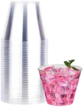 RACETOP 9 oz 50 packs Clear Disposable Plastic Cups