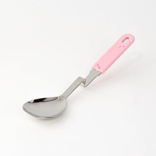 Souper Cubes Stainless Steel Spoon with Silicone Grip, Cotton Candy