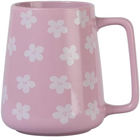 24 oz Large Ceramic Coffee mugs, Extra Large Cup, Big Handle (24 oz violet)