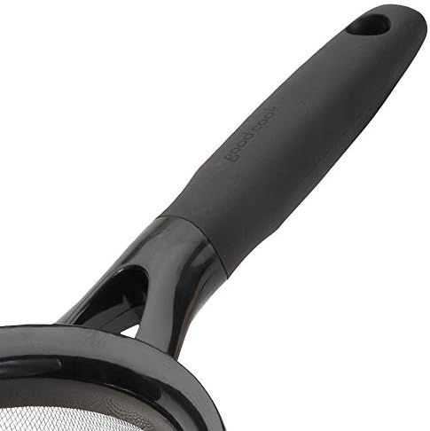 GoodCook Touch 8" Stainless Steel Wire Mesh Strainer with Non-slip Grip Handle