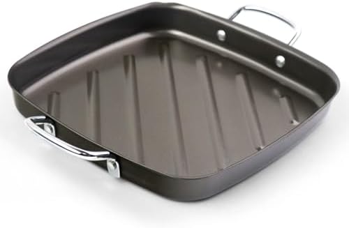 Grill Pan for Outdoor Grill - 11” Grill Pan BBQ Grill Topper With Handles Grill Trays For Grilling Barbecue Tray