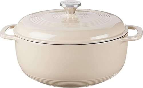 Lodge Essential Enamel Cast Iron Dutch Oven, 3 Quart, Sandalwood