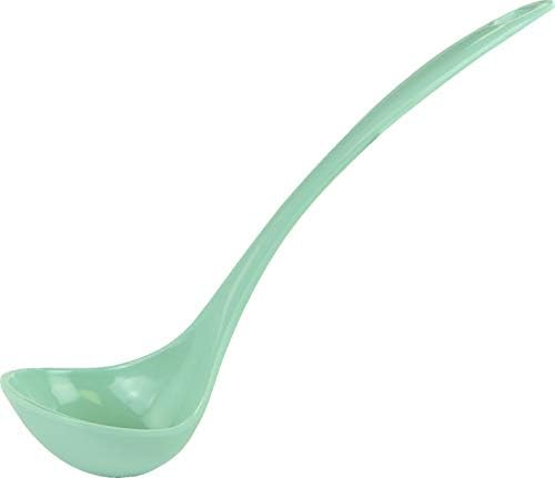 Reston Lloyd Melamine Soup Ladle Kitchen Utensil, Premium Quality Utensil with Heat Resistant Ergonomic Handle, Durable BPA-Free Plastic, 10.5 inch long, One Piece, Seafoam
