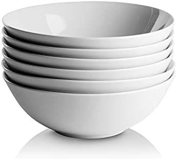 10 Strawberry Street Simply White 7" Coupe Cereal Bowl, Set of 6