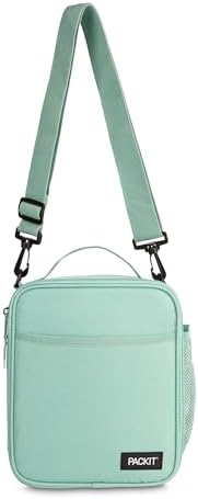 PackIt Freezable Crossbody Lunch Box, Sage